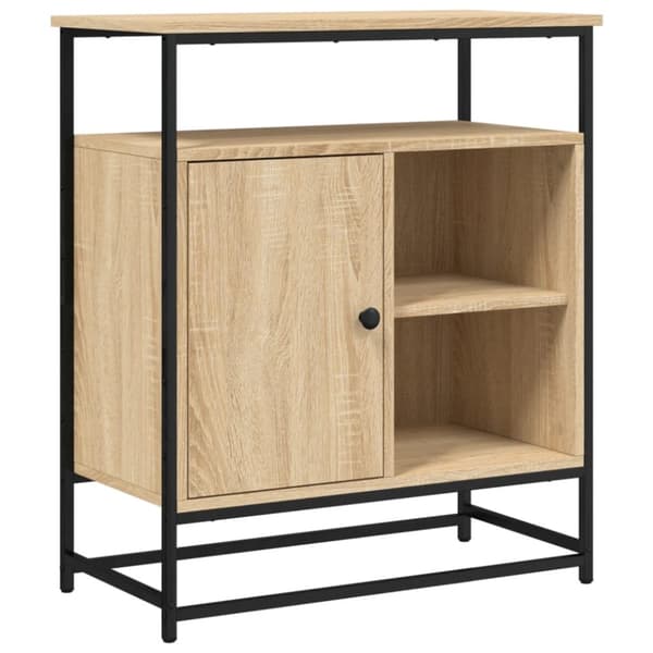skænk 69x35x80 cm konstrueret træ sonoma-eg