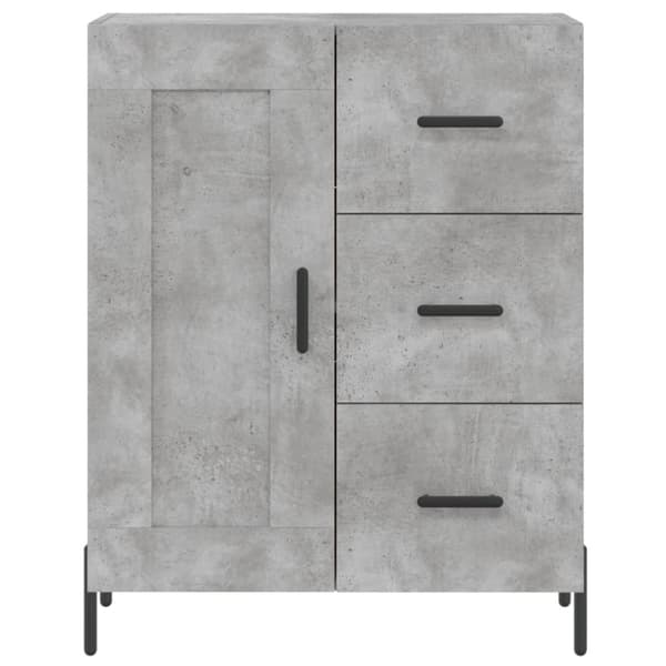 højskab 69,5x34x180 cm konstrueret træ betongrå