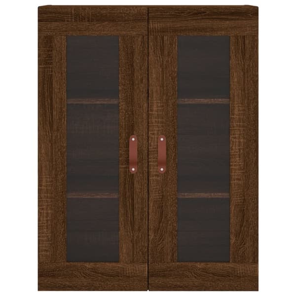 Kaappi ruskea tammi 69,5x34x180 cm tekninen puu