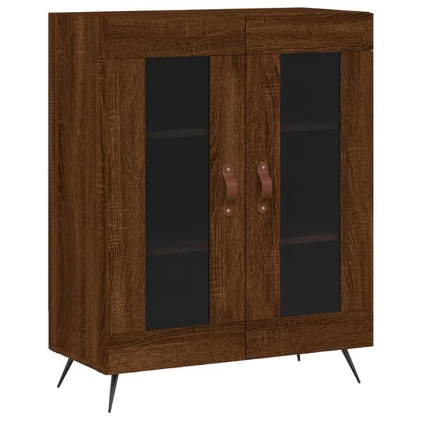 Kaappi ruskea tammi 69,5x34x180 cm tekninen puu