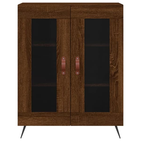 Kaappi ruskea tammi 69,5x34x180 cm tekninen puu
