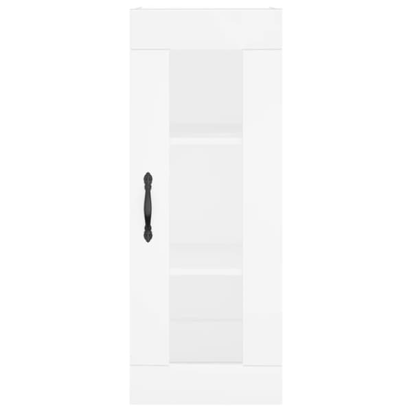 skab 34,5x34x180 cm konstrueret træ hvid