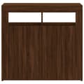 Pikkukuva 9 / 10: Senkki LED-valoilla ruskea tammi 80x35x75 cm