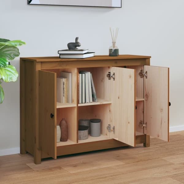 Senkki hunajanruskea 100x35x74 cm täysi mänty