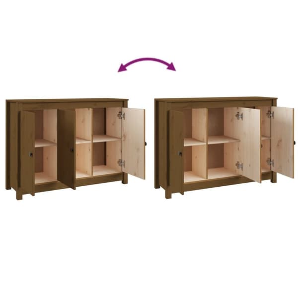 Senkki hunajanruskea 100x35x74 cm täysi mänty