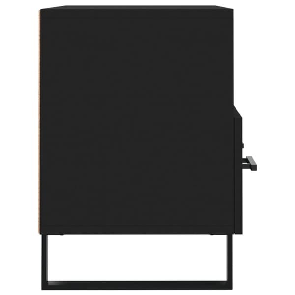 Tv-bänk svart 80x36x50 cm konstruerat trä