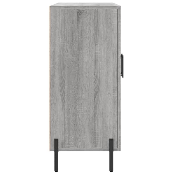 skab 90x34x80 cm konstrueret træ grå sonoma-eg