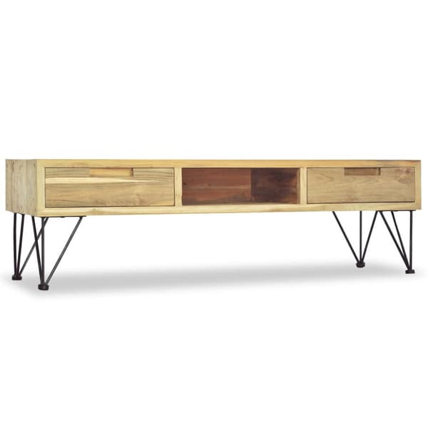 TV-taso 120x35x35 cm Täysi tiikki