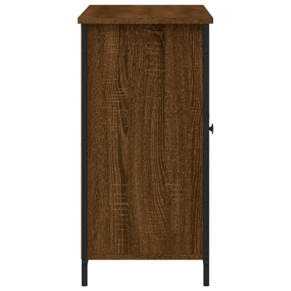 skænk 100x35x70 cm konstrueret træ brun egetræsfarve