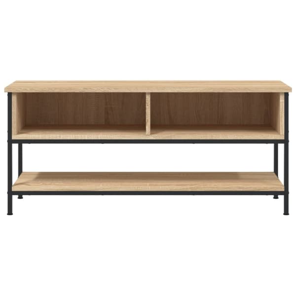 Tv-bänk sonoma-ek 100x35x45 cm konstruerat trä