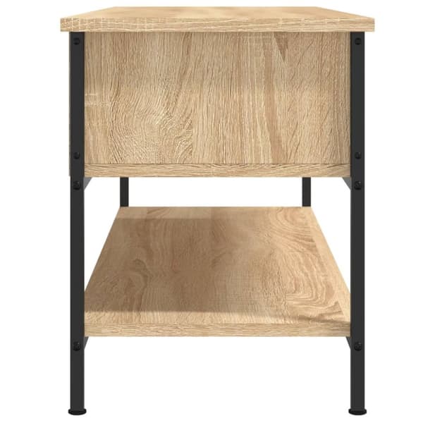Tv-bänk sonoma-ek 100x35x45 cm konstruerat trä