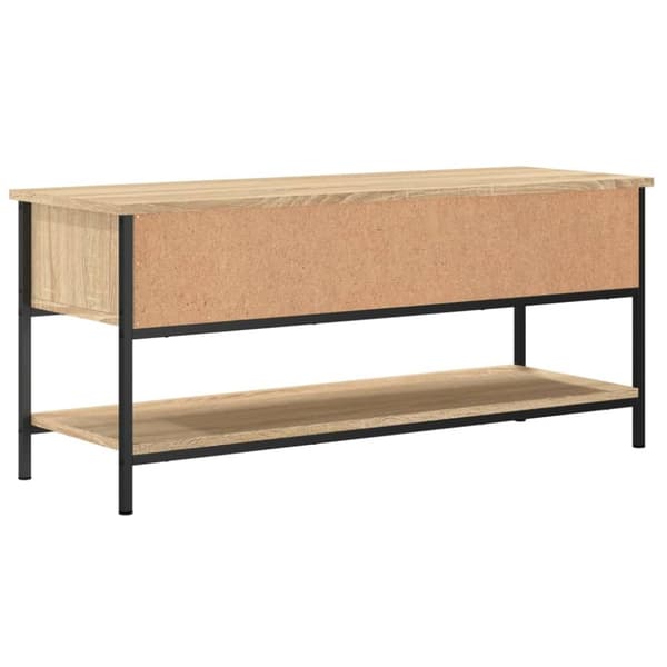 Tv-bänk sonoma-ek 100x35x45 cm konstruerat trä