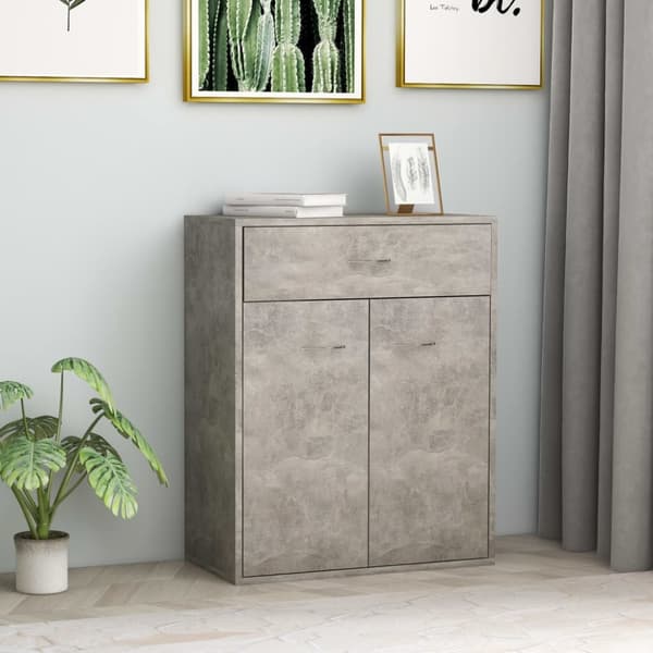 skænk 60x30x75 cm konstrueret træ betongrå