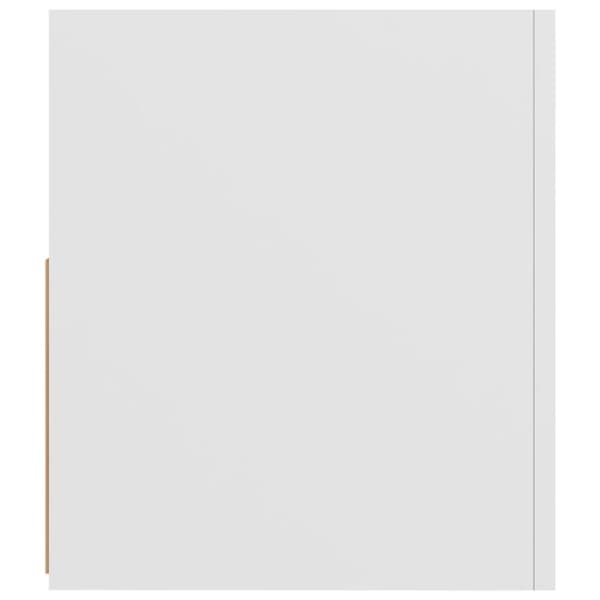 TV-bänk med LED-belysning vit 90x35x40 cm