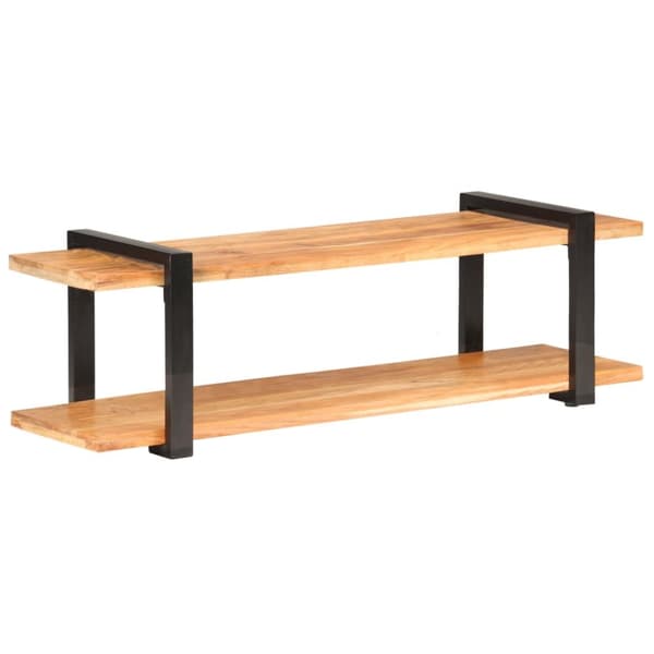 TV-bänk 130x40x40 cm massivt akaciaträ