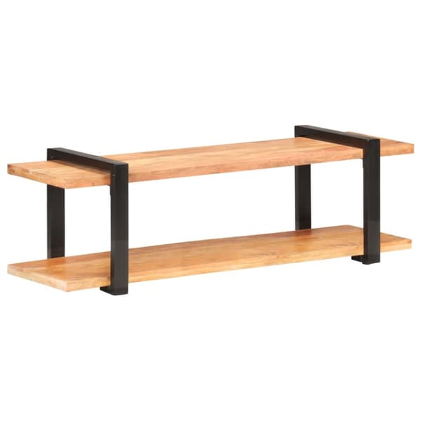 TV-bänk 130x40x40 cm massivt akaciaträ