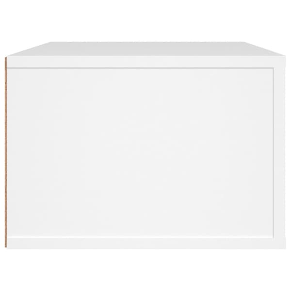 væghængt tv-bord 80x36x25 cm konstrueret træ hvid