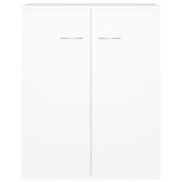 skænk 60x30x75 cm konstrueret træ hvid
