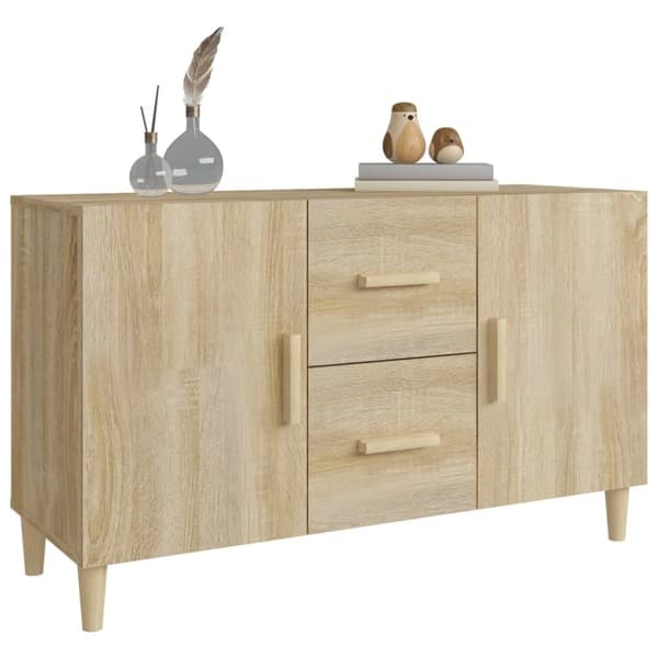 Skänk sonoma-ek 100x36x60 cm konstruerat trä