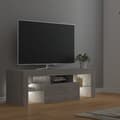 Miniatyrbild 9 av 10: TV-bänk med LED-belysning betonggrå 120x35x40 cm