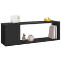 Miniatyrbild 6 av 8: Tv-bänk svart 100x24x32 cm konstruerat trä
