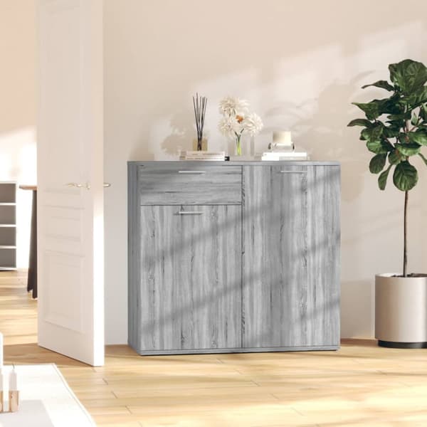 Senkki harmaa Sonoma 80x36x75 cm tekninen puu