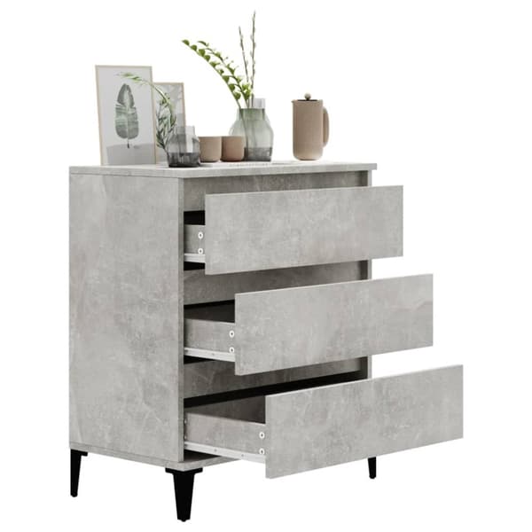 skænk 60x35x70 cm konstrueret træ betongrå