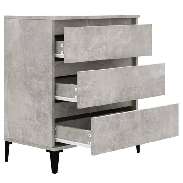 skænk 60x35x70 cm konstrueret træ betongrå