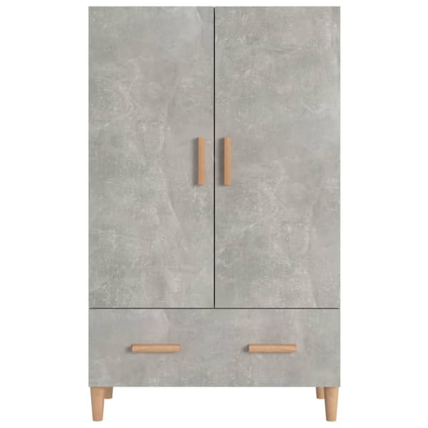 skab 70x31x115 cm konstrueret træ betongrå