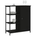 Miniatyrbillede 3 af 10: skab 70x30x80 cm konstrueret træ sort