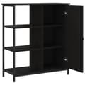 Miniatyrbillede 5 af 10: skab 70x30x80 cm konstrueret træ sort