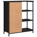 Miniatyrbillede 8 af 10: skab 70x30x80 cm konstrueret træ sort