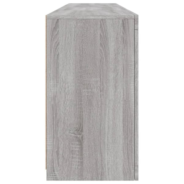 Senkki LED-valoilla harmaa Sonoma 164x37x67 cm
