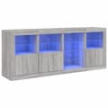 Pikkukuva 2 / 10: Senkki LED-valoilla harmaa Sonoma 164x37x67 cm