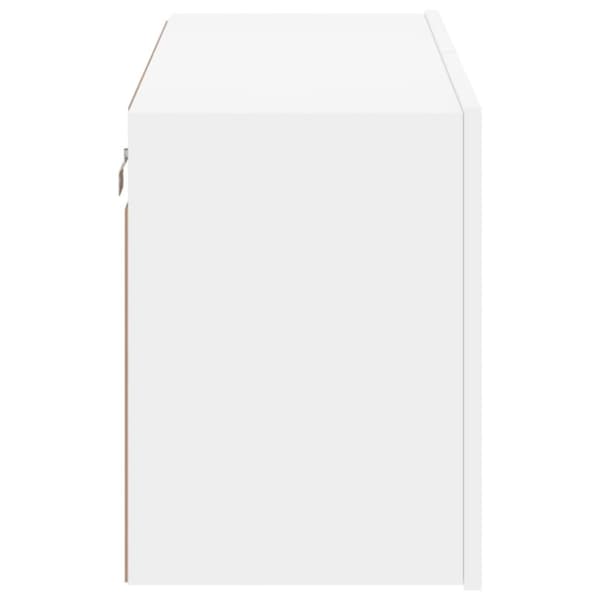 væghængt tv-bord 80x30x41 cm hvid