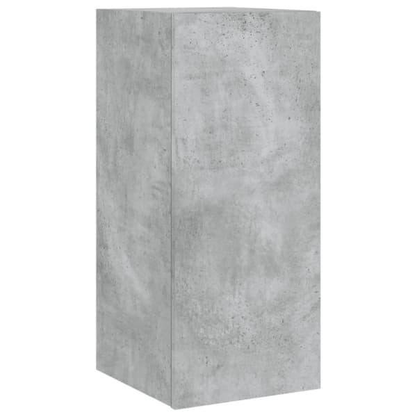 Väggmonterad tv-bänk LED betonggrå 30,5x35x70 cm