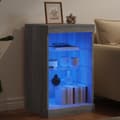 Pikkukuva 4 / 10: Senkki LED-valoilla harmaa Sonoma 41x37x67 cm