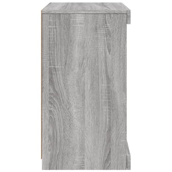 Senkki LED-valoilla harmaa Sonoma 41x37x67 cm