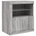 Pikkukuva 3 / 10: Senkki LED-valoilla harmaa Sonoma 60,5x37x67 cm