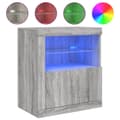 Pikkukuva 2 / 10: Senkki LED-valoilla harmaa Sonoma 60,5x37x67 cm