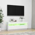Pikkukuva 4 / 10: TV-taso LED-valoilla valkoinen 100x35x40 cm