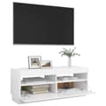 Pikkukuva 7 / 10: TV-taso LED-valoilla valkoinen 100x35x40 cm
