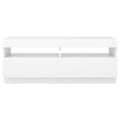 Pikkukuva 10 / 10: TV-taso LED-valoilla valkoinen 100x35x40 cm