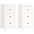 Pikkukuva 2 / 10: Senkit 2 kpl valkoinen 40x35x80 cm täysi mänty