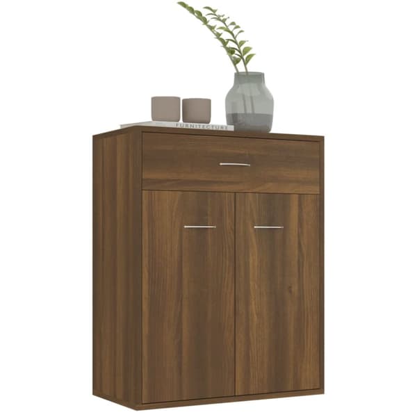 Senkki ruskea tammi 60x30x75 cm tekninen puu