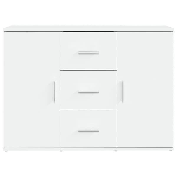 skænk 91x29,5x65 cm konstrueret træ hvid