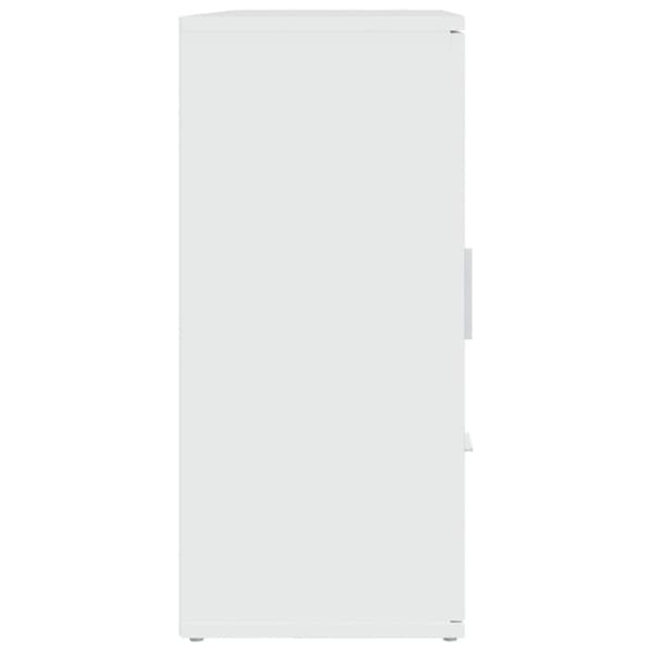 skænk 91x29,5x65 cm konstrueret træ hvid
