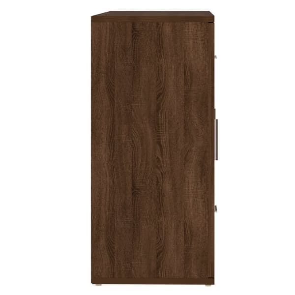 skænk 91x29,5x65 cm konstrueret træ brun egetræsfarve