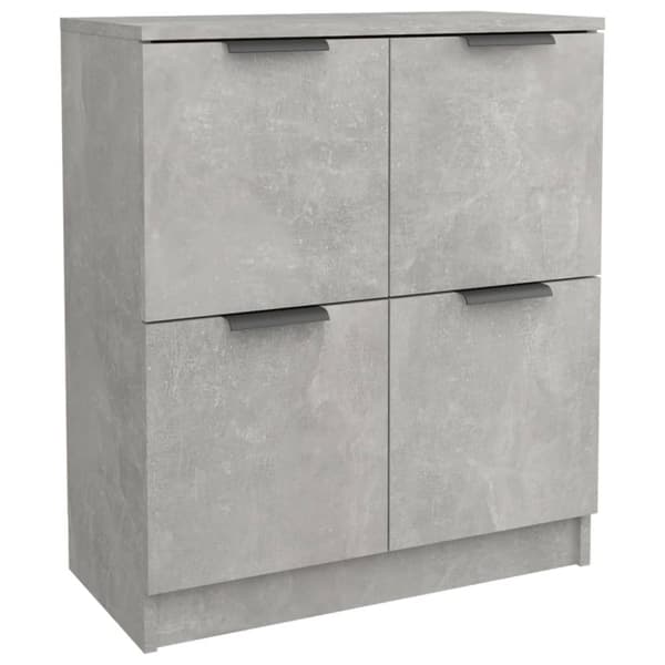 skænke 2 stk. 60x30x70 cm konstrueret træ betongrå