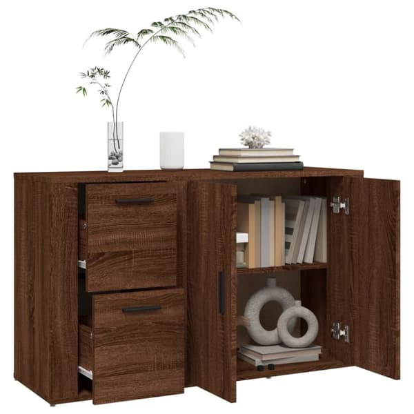 Senkki ruskea tammi 100x33x59,5 cm tekninen puu